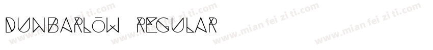 dunbarlow regular字体转换